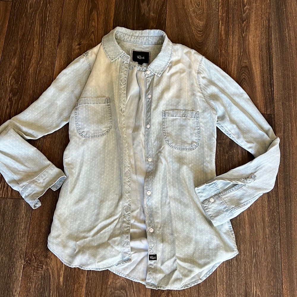 Rails Polka Dot Button Up